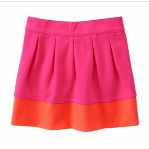 Gymboree - Girls Pink & Orange Colorblock Pleated Skirt